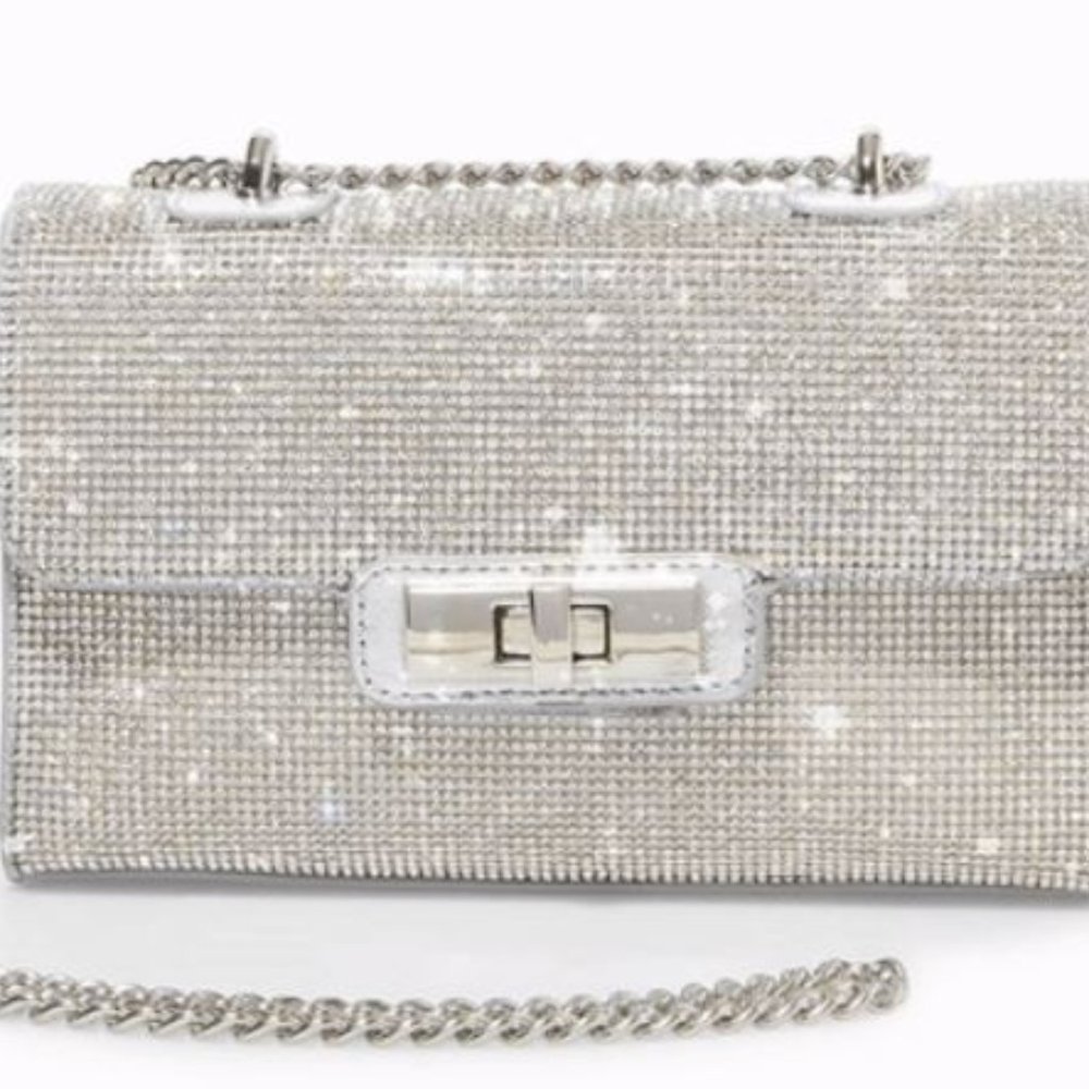 Steve Madden Bwonderd Silver crossbody bag
